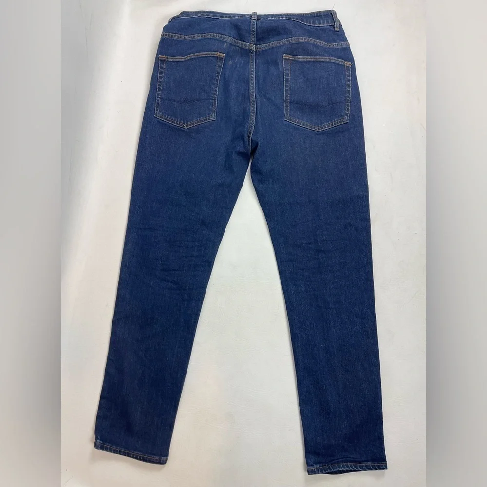 ASOS DESIGN Men’s Straight Leg Jeans Dark Wash Stretch Denim 34x32